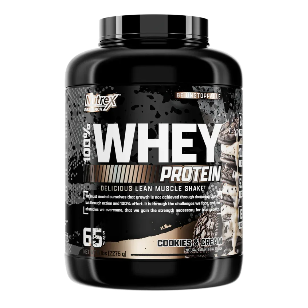 100% Whey Nutrex 5 lb – Cookies & Cream
