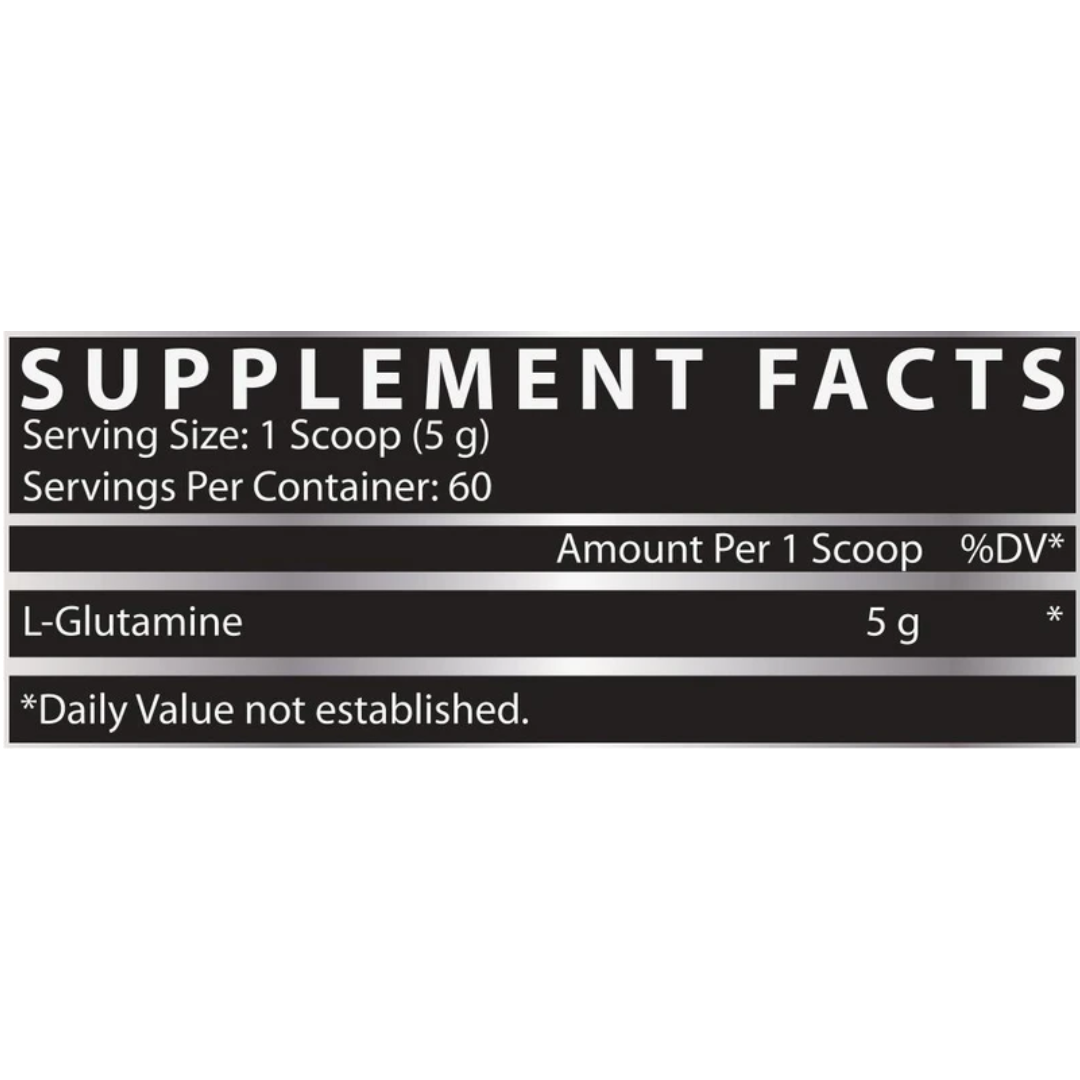 Glutamina Drive 60 Servicios / 300 Gramos – tabla nutricional