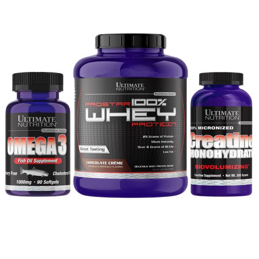 Prostar 5,28 Lb+ Creatina Ultimate Nutrition 300 gr + Omega 3