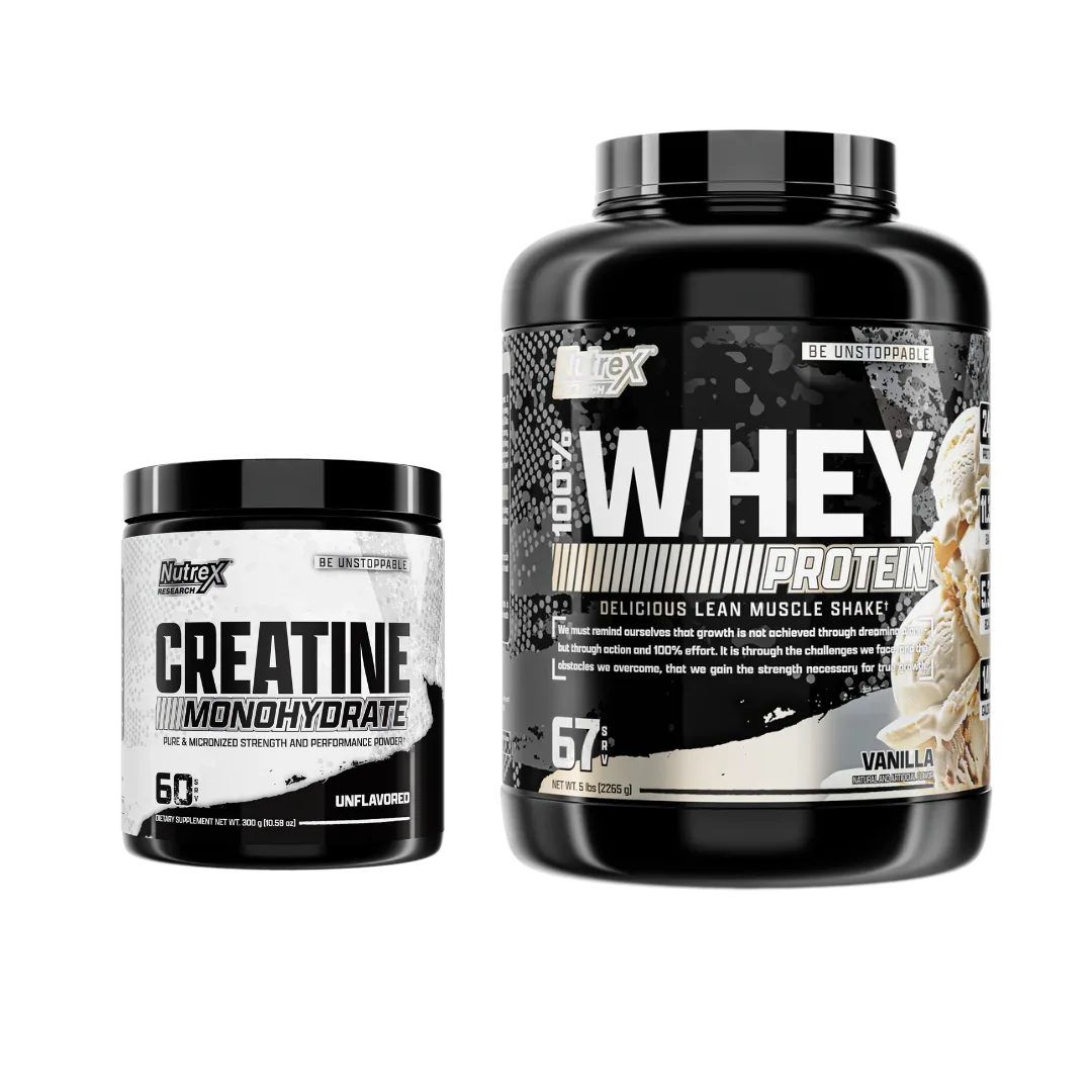 Nutrex Whey 5lb + Creatina Drive 300 Gramos – Vainilla