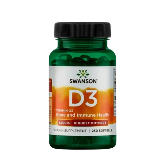 Vitamina D3 5000 UI Potencia Max 250 Softgels