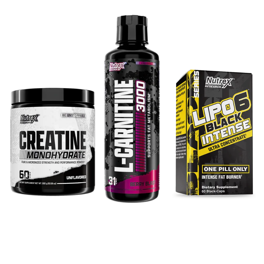 Creatina Drive + L’carnitina Nutrex + Lipo 6