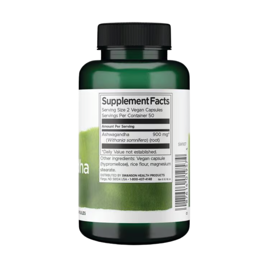 Ashwagandha 450 mg 100 Cápsulas – tabla nutricional